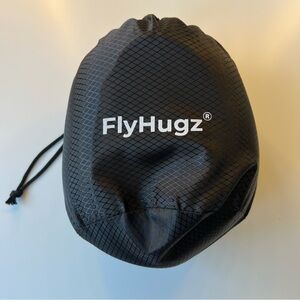 FLYHUGZ  Travel Pillow with Black Drawstring Bag